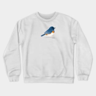 Red Flanked Bluetail Bird Crewneck Sweatshirt